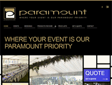 Tablet Screenshot of paramounthire.co.nz
